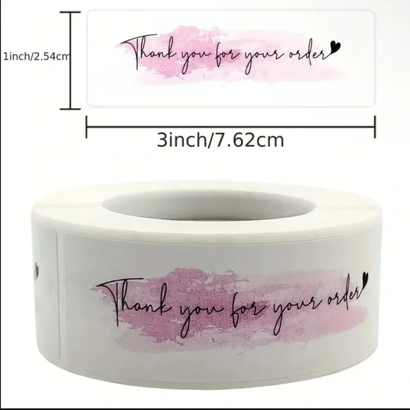 Thanks for your order stickers 500 pcs - Picture 4 of 4
